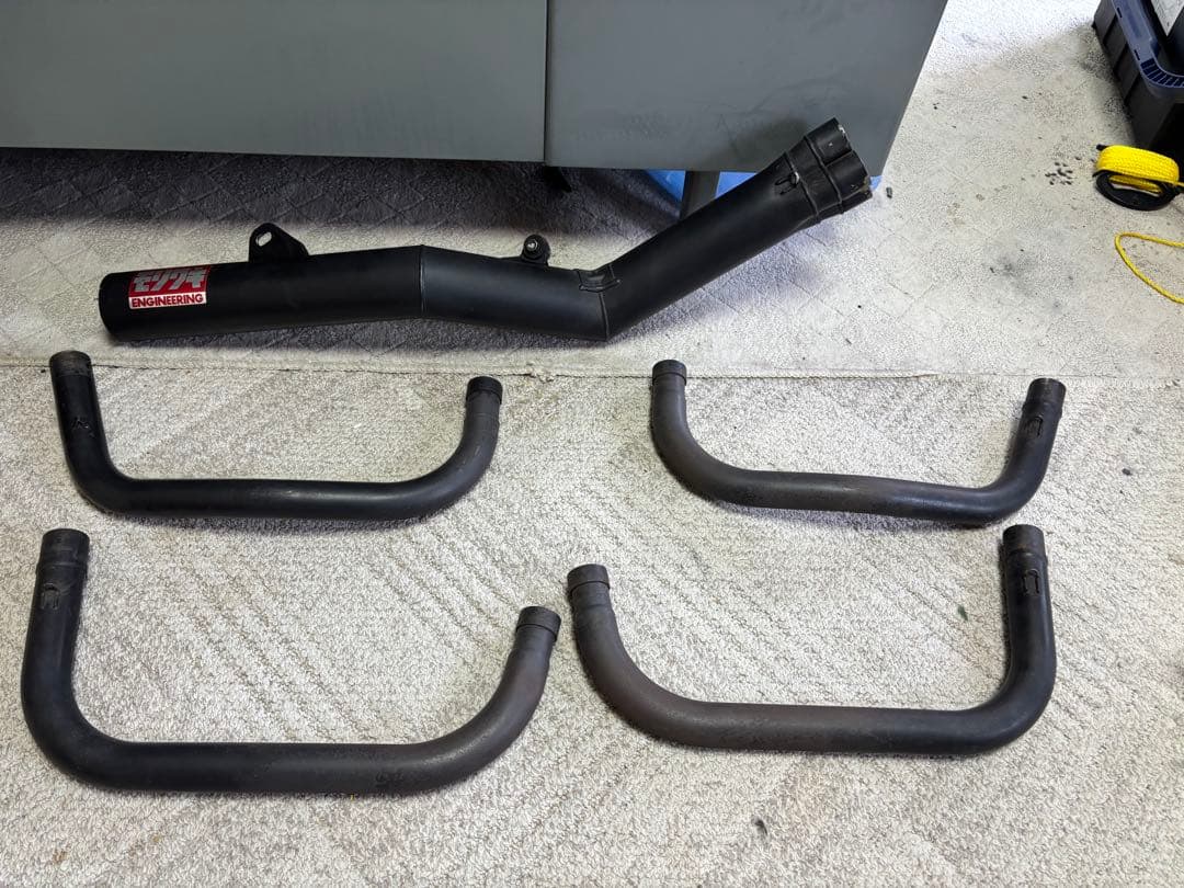 ゼファー750 モリワキ　ワンピースマフラー　ショート管