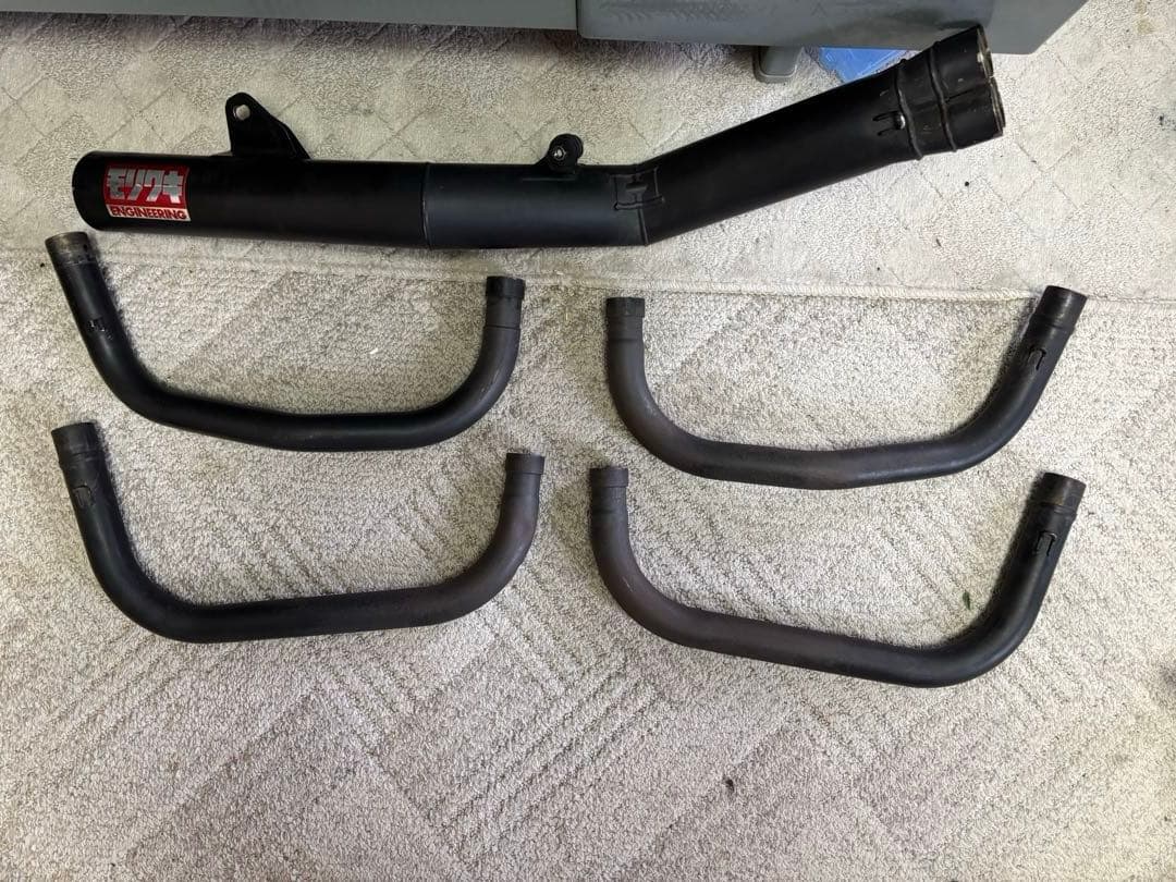 ゼファー750 モリワキ　ワンピースマフラー　ショート管