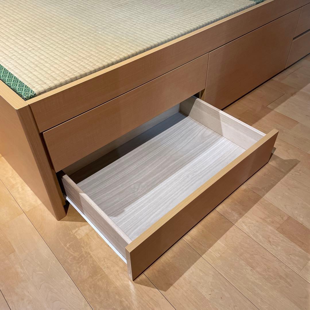 【大特価！！】畳ベッド セミダブルベッド 収納 引き出し ヘッドレスタイプ