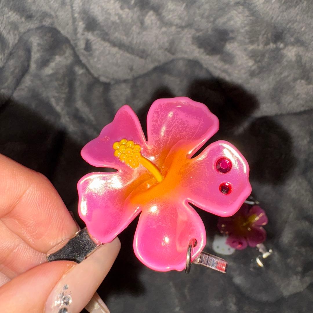 平成コギャルシリーズ キティ ヘアピン ヘアクリップ前髪クリップ　サンリオ