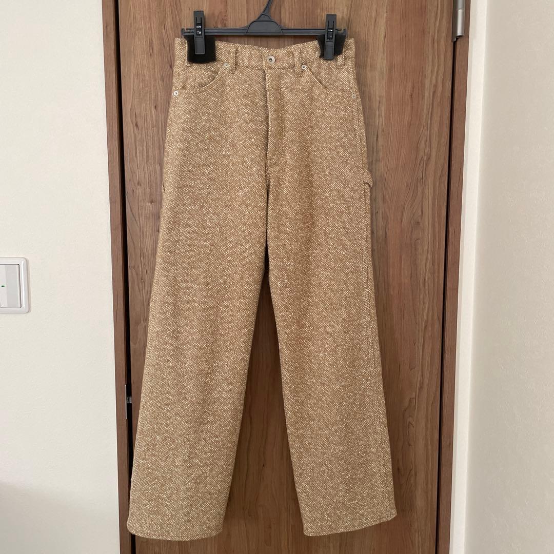 AURALEE ベージュ ツイード　パンツ　2025aw