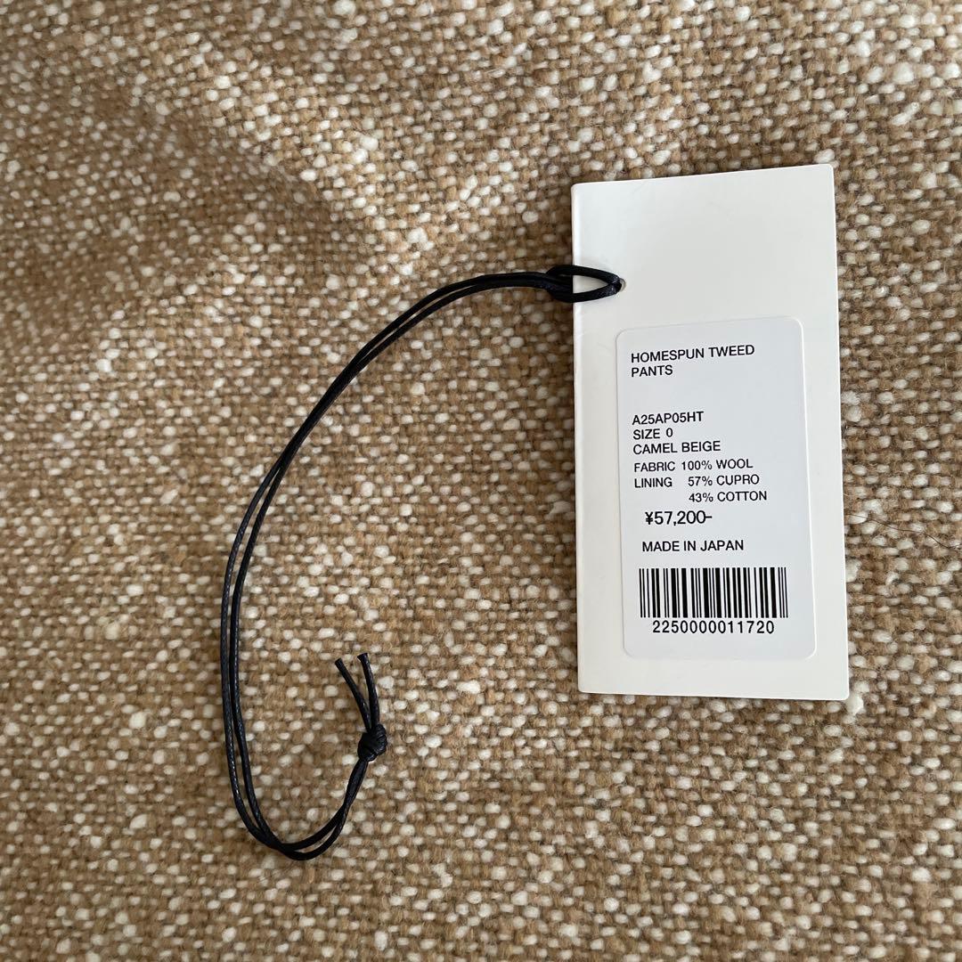 AURALEE ベージュ ツイード　パンツ　2025aw