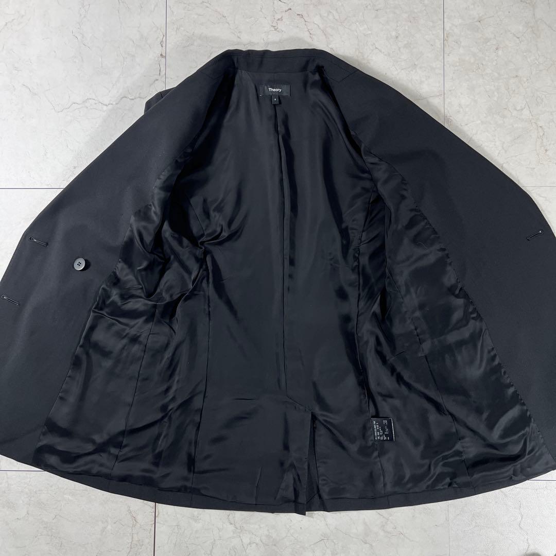 ✨未使用級 theory ダブルブレスト 近年モデル ストレッチ 伸縮性