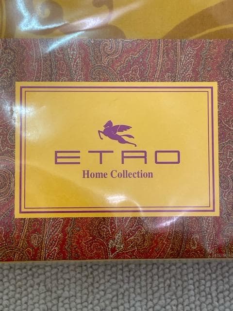 (K12569) 未使用品 ETRO 西川 ペイズリー柄 クイックシーツ S