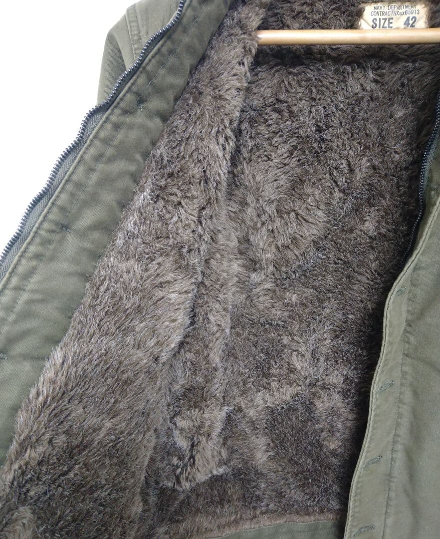 【サイズ42】HOUSTON Ｎ—１ デッキジャケット オーバーダイモデル