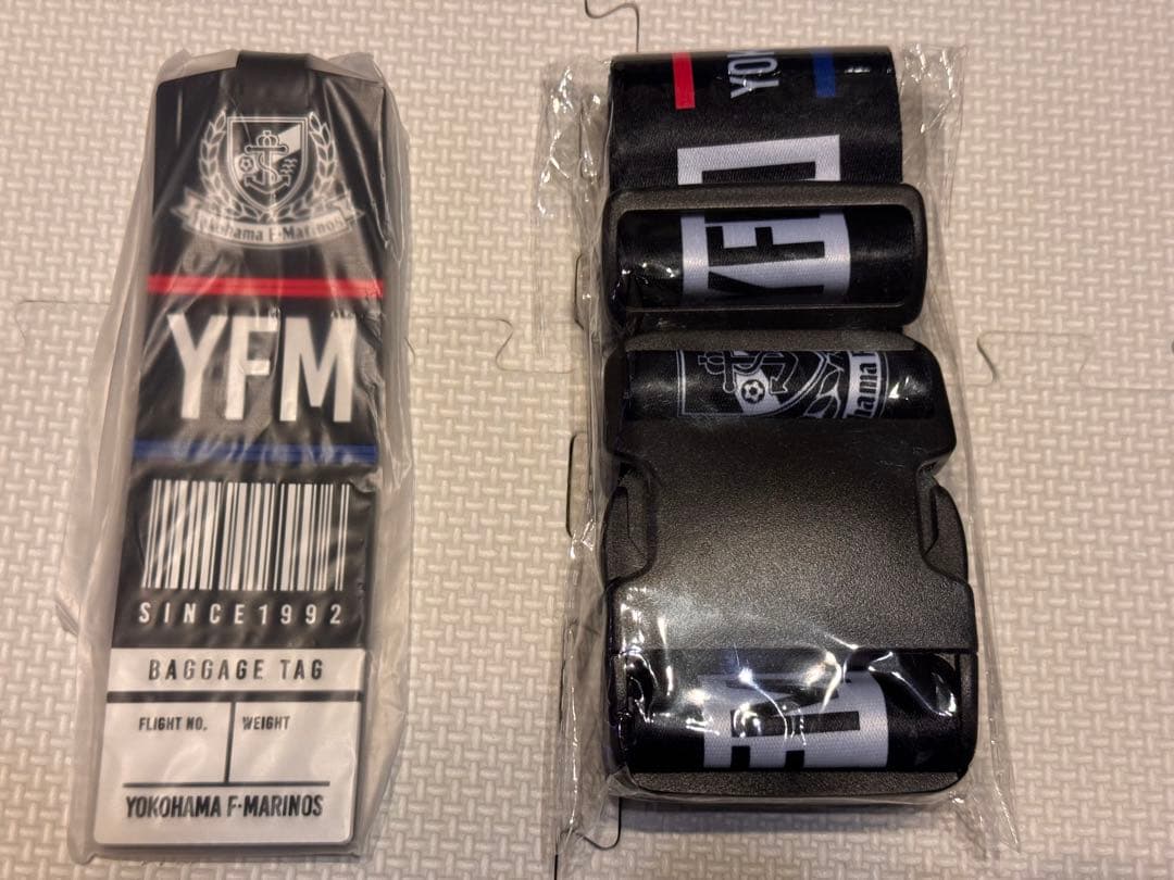 横浜F・マリノス　スーツケースベルト　ラゲッジタグ