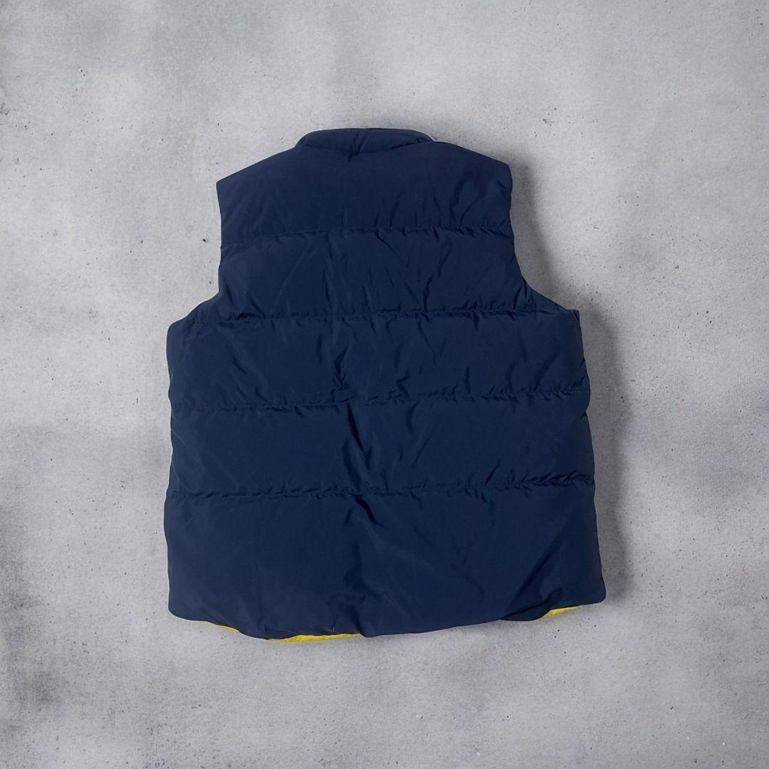 未使用　PSYCHO BUNNY　リバーシブル　ダウンベスト　ネイビー×イエロー