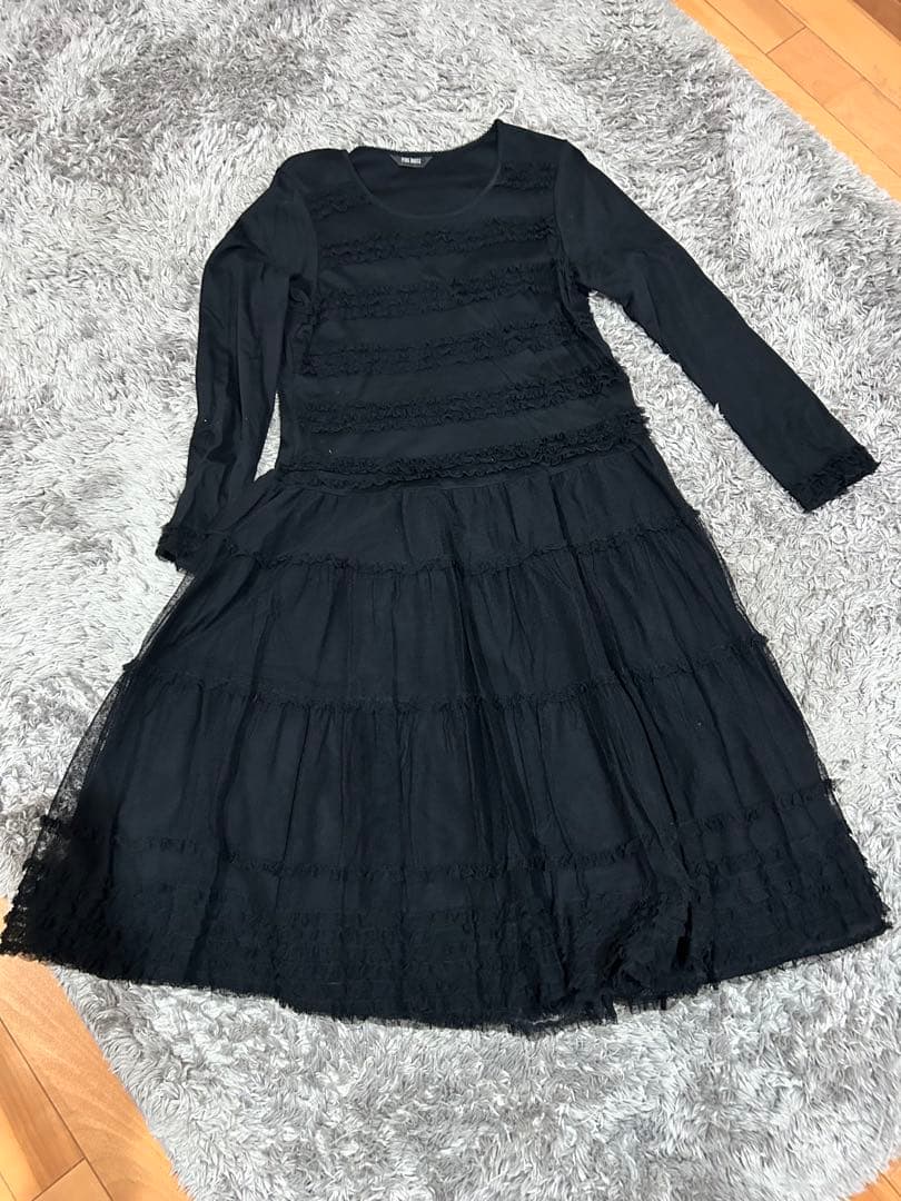 nsピンクハウスミディアム丈チュールワンピース