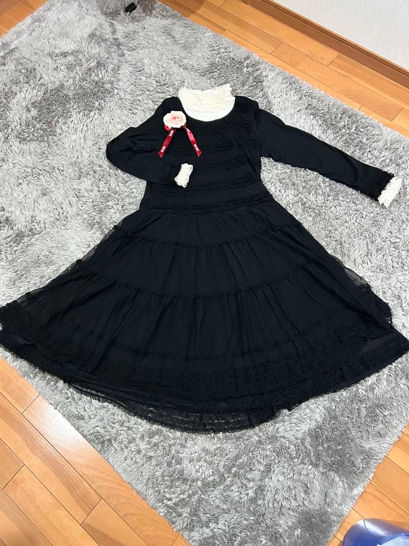 nsピンクハウスミディアム丈チュールワンピース