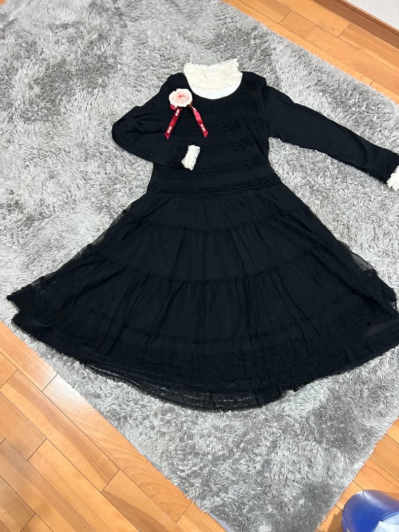 nsピンクハウスミディアム丈チュールワンピース