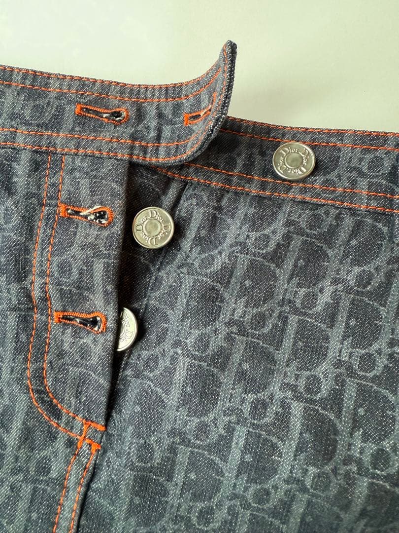 Dior トロッター　デニムタイトスカート 36 ディオール