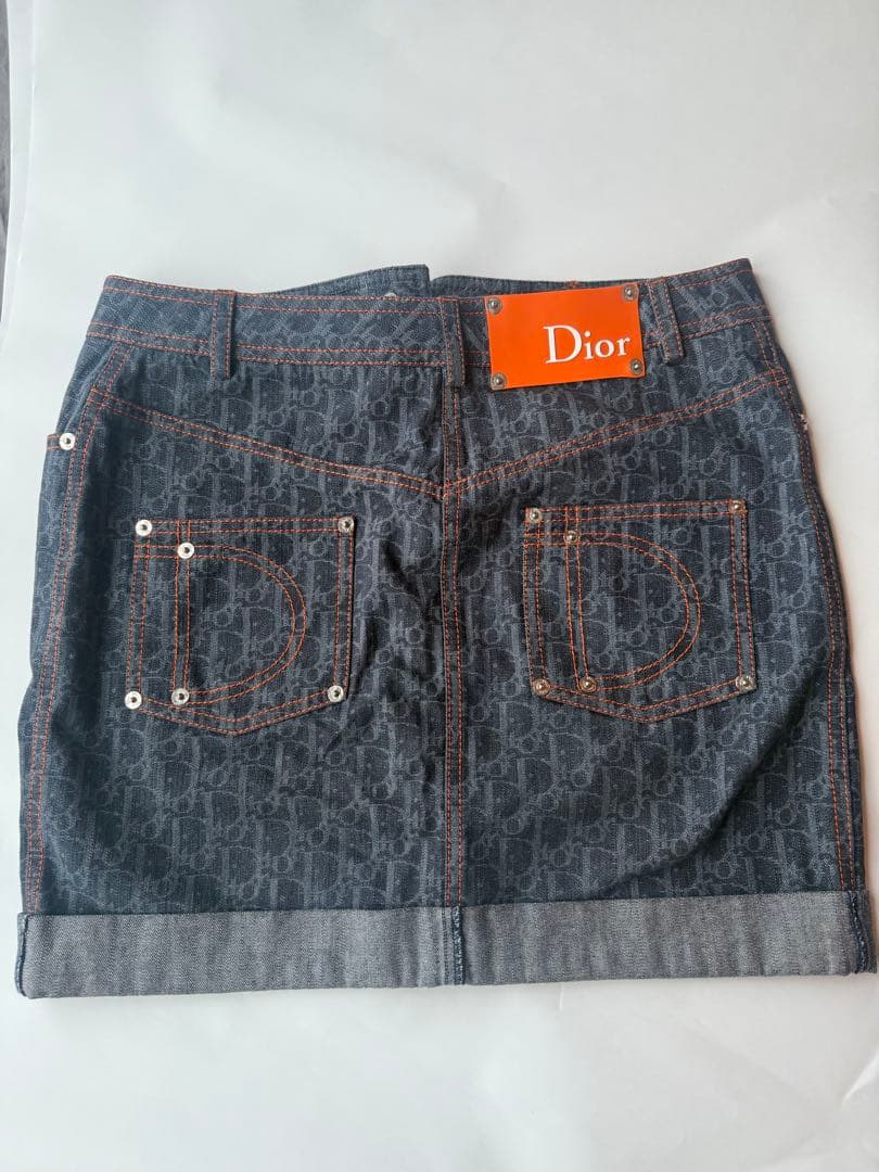 Dior トロッター　デニムタイトスカート 36 ディオール