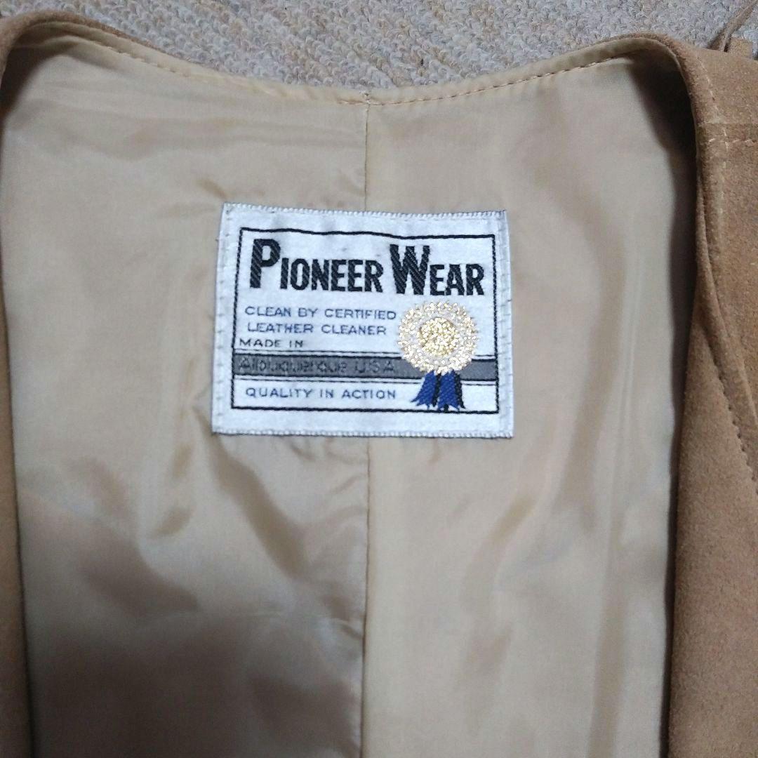 ☆希少☆PioneerWear/レザーフリンジベスト USA vintage