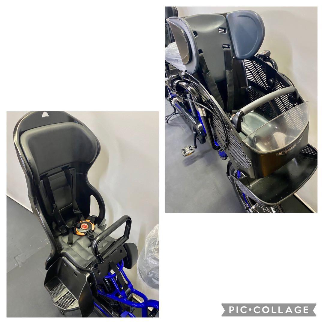 1年保証 ヤマハ　パスキッス　20インチ　子供乗せ　青色　電動アシスト自転車