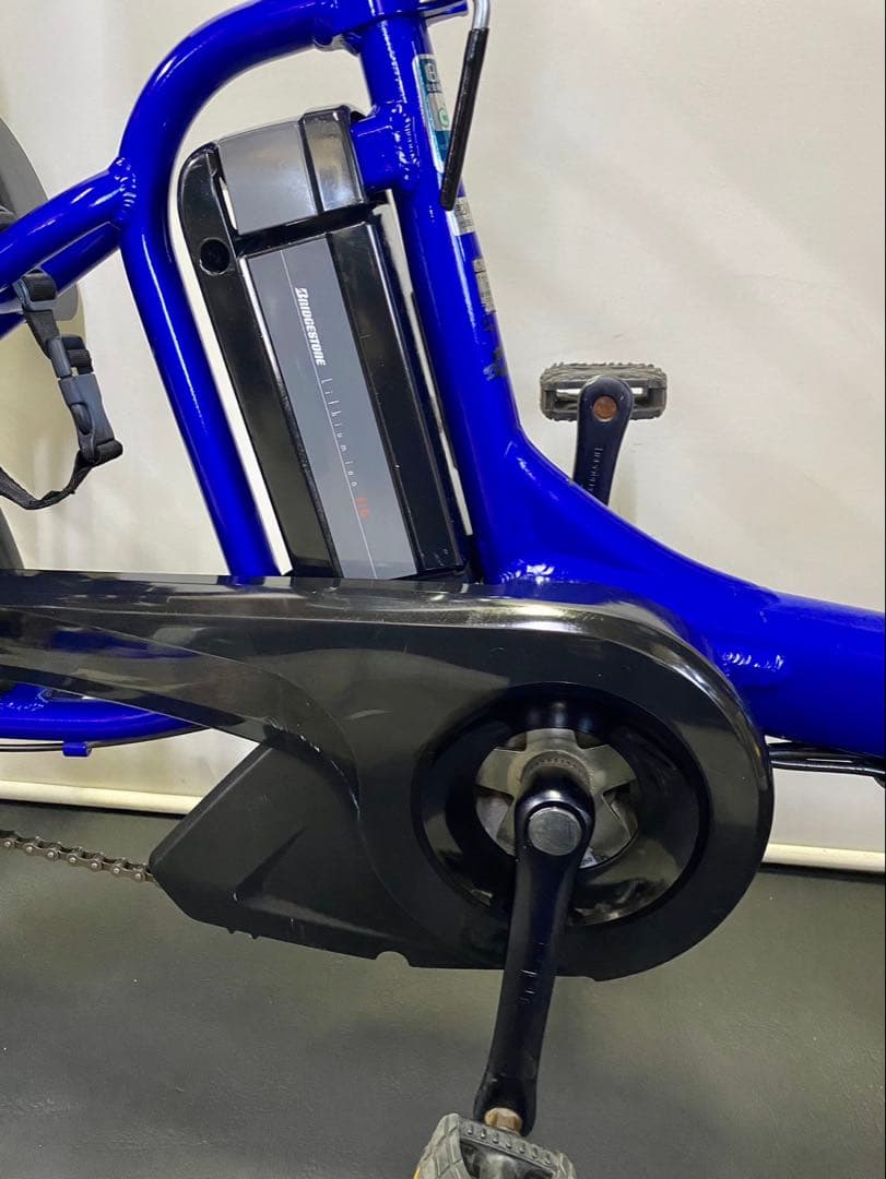 1年保証 ヤマハ　パスキッス　20インチ　子供乗せ　青色　電動アシスト自転車