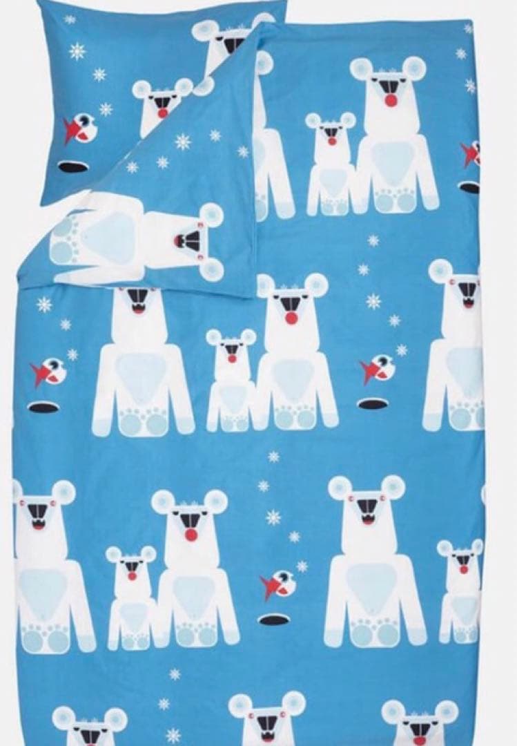 新品 マリメッコ　ヤーカルフ　布団カバー　デュベカバー　枕カバーセット