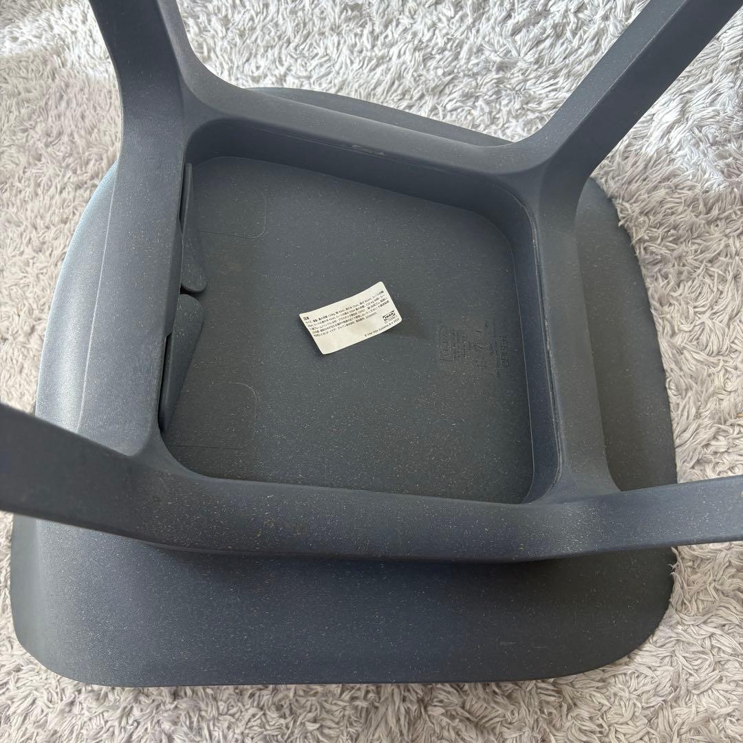 1/20まで IKEA ODGER ダイニングチェア ネイビーブルー　２脚