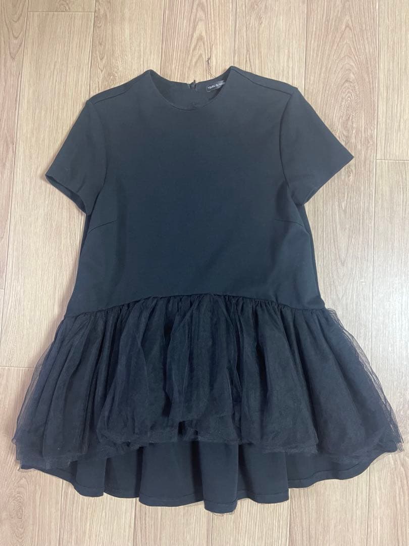 TSURU By MARIKO OIKAWA ブラック 半袖チュニック