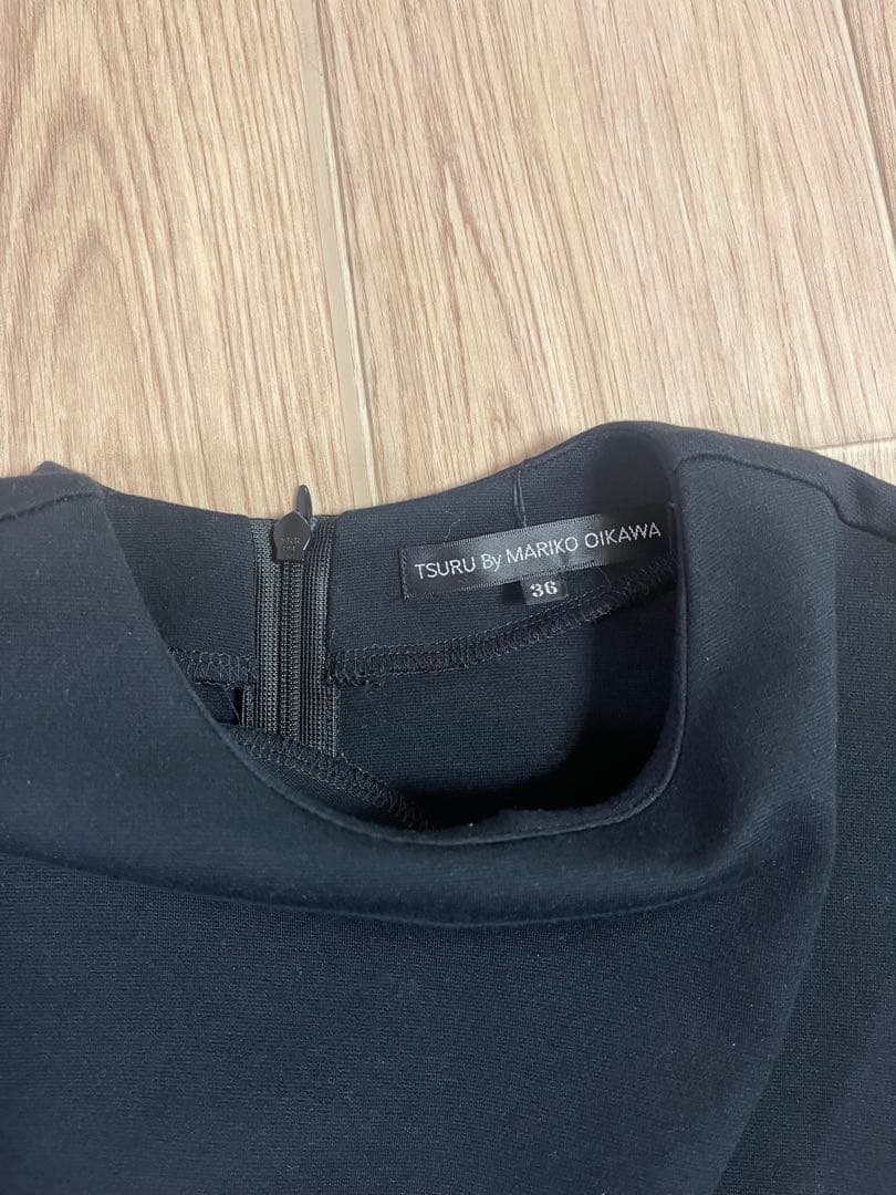 TSURU By MARIKO OIKAWA ブラック 半袖チュニック