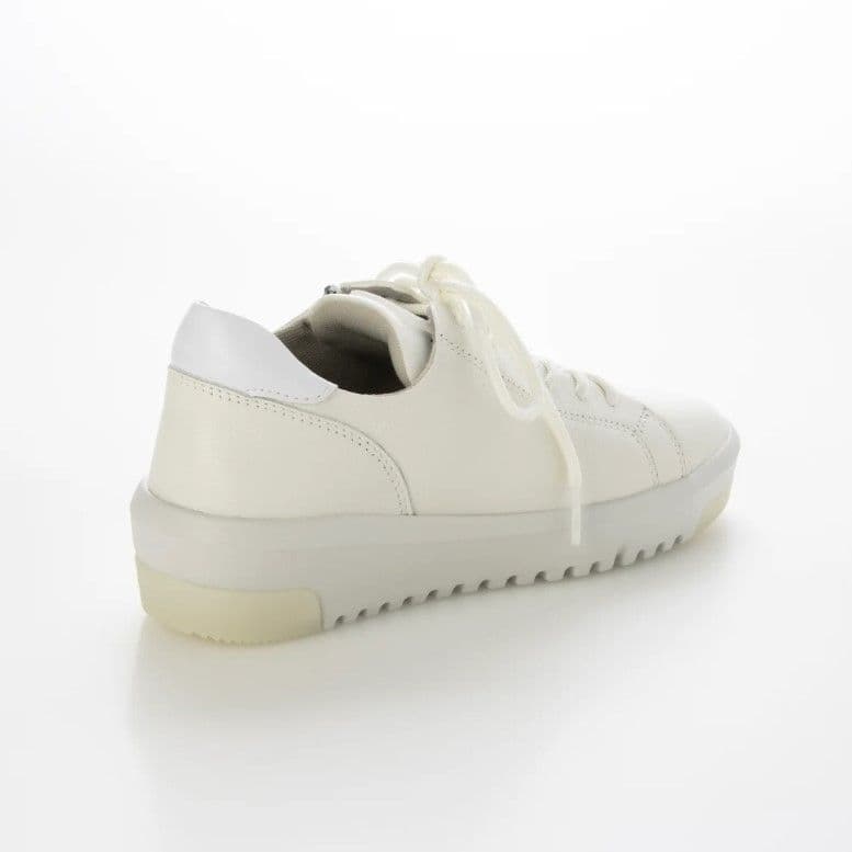 fitfit 新品23.5◆サイドジップレザースニーカー700 （ホワイト）