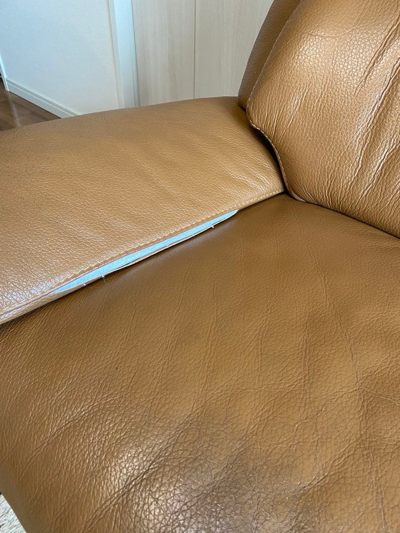 【ラスト値下げしました！12/25までの出品！】2〜3人掛けソファ｜本革レザー