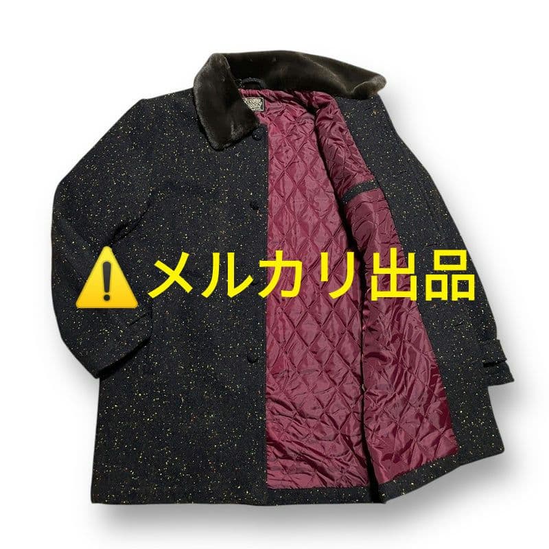 GOOD ROCKIN'／ファー衿カラーネップハーフコート GRJ-225