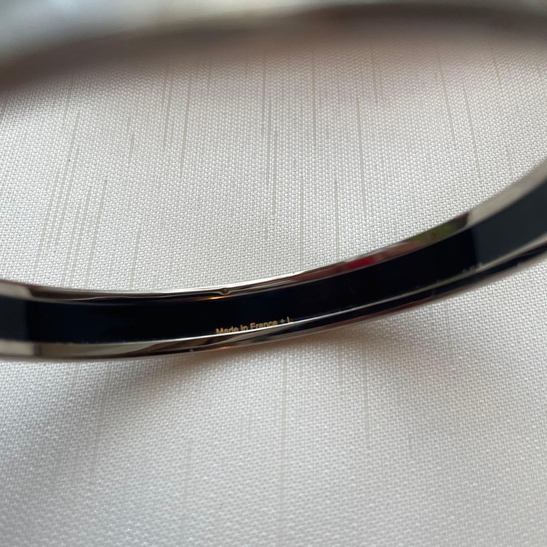 HERMES バングル ブラック・ホワイト　エマイユPM