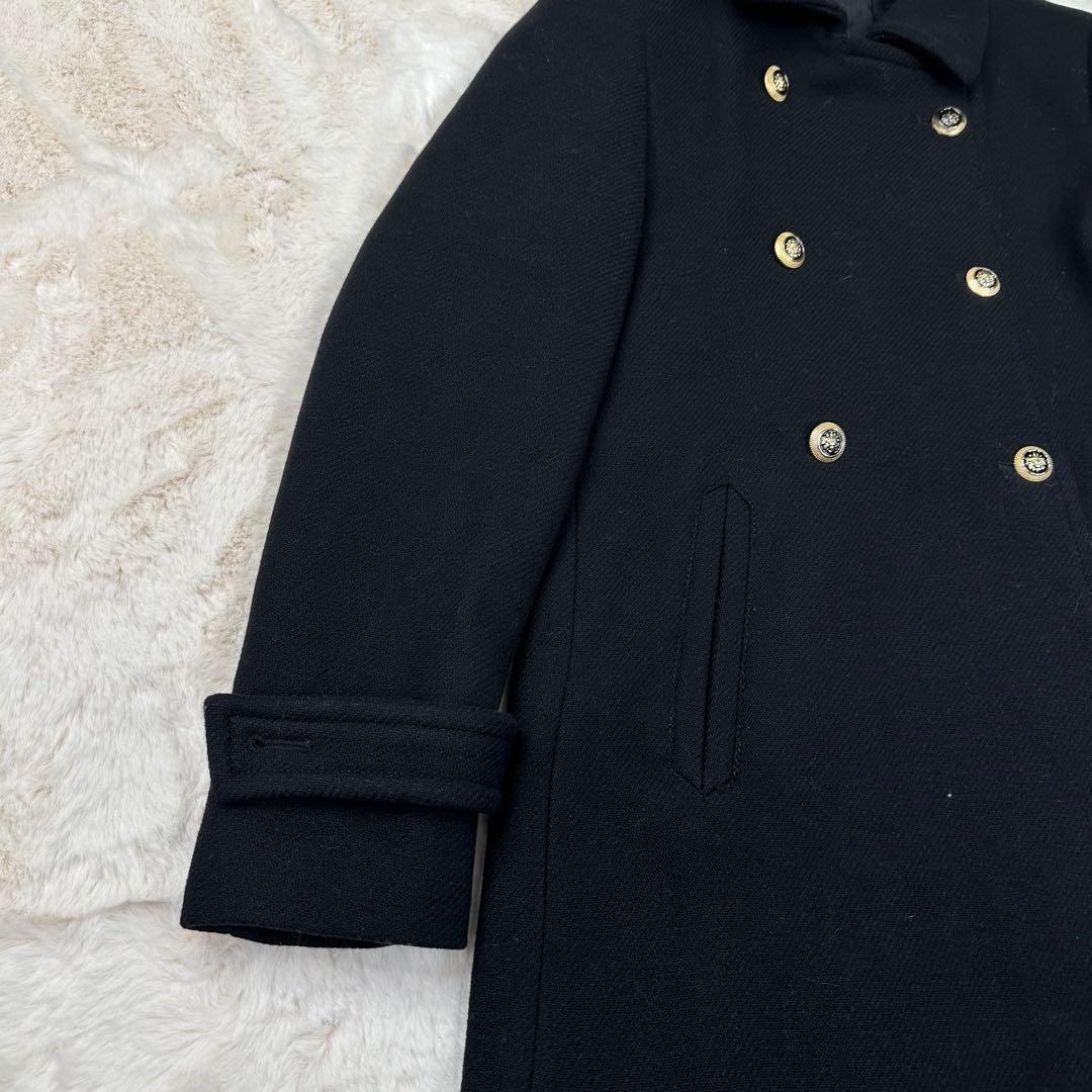 ✨希少✨ZARA ウール混紡ダブルブレスト仕様コート ブラック M