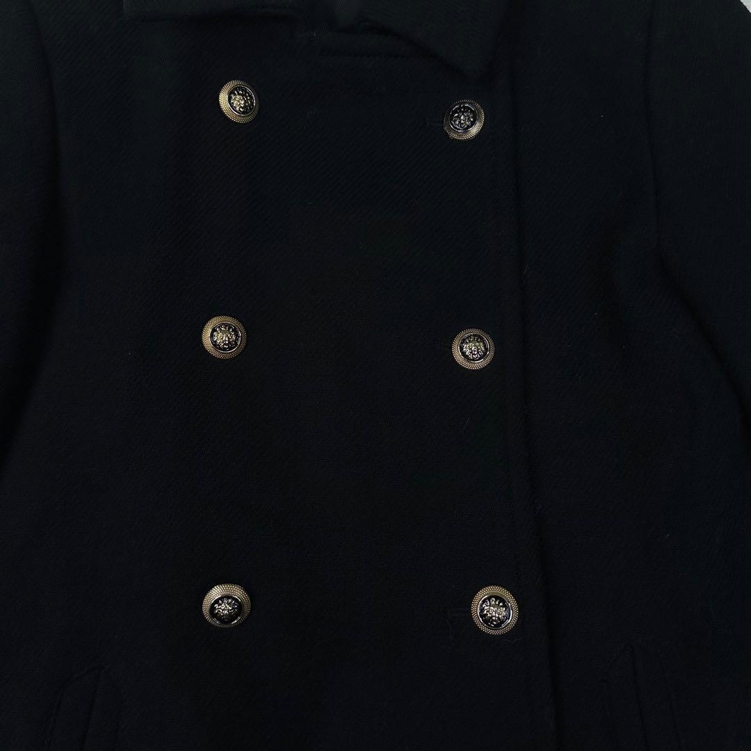 ✨希少✨ZARA ウール混紡ダブルブレスト仕様コート ブラック M