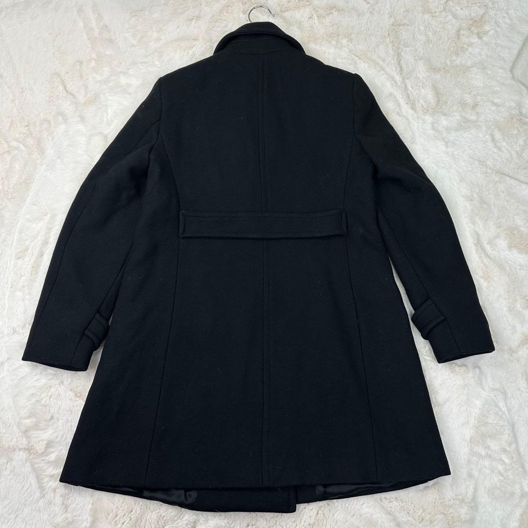 ✨希少✨ZARA ウール混紡ダブルブレスト仕様コート ブラック M