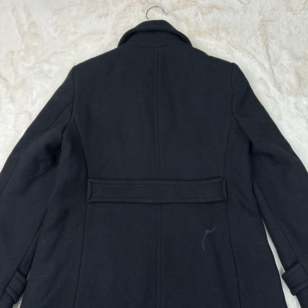 ✨希少✨ZARA ウール混紡ダブルブレスト仕様コート ブラック M