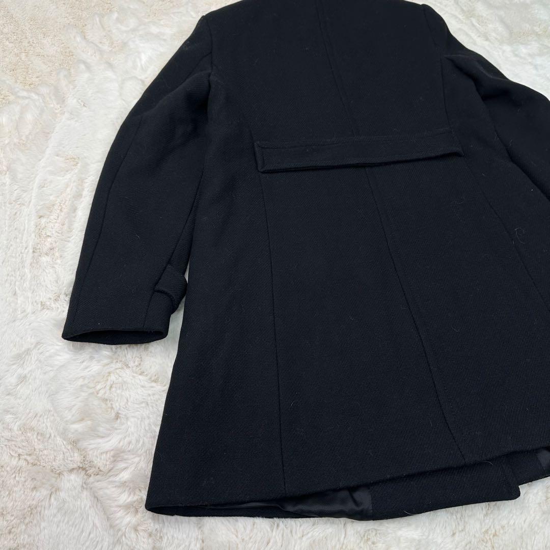 ✨希少✨ZARA ウール混紡ダブルブレスト仕様コート ブラック M