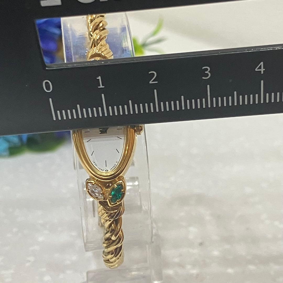 SEIKO セイコー　ブレスウォッチ　色石　エレガント ゴールド 腕時計　稼働品