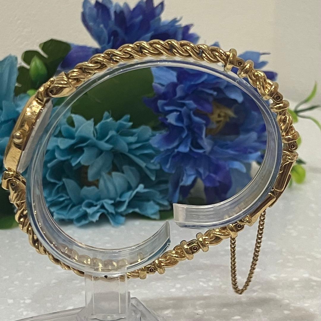 SEIKO セイコー　ブレスウォッチ　色石　エレガント ゴールド 腕時計　稼働品