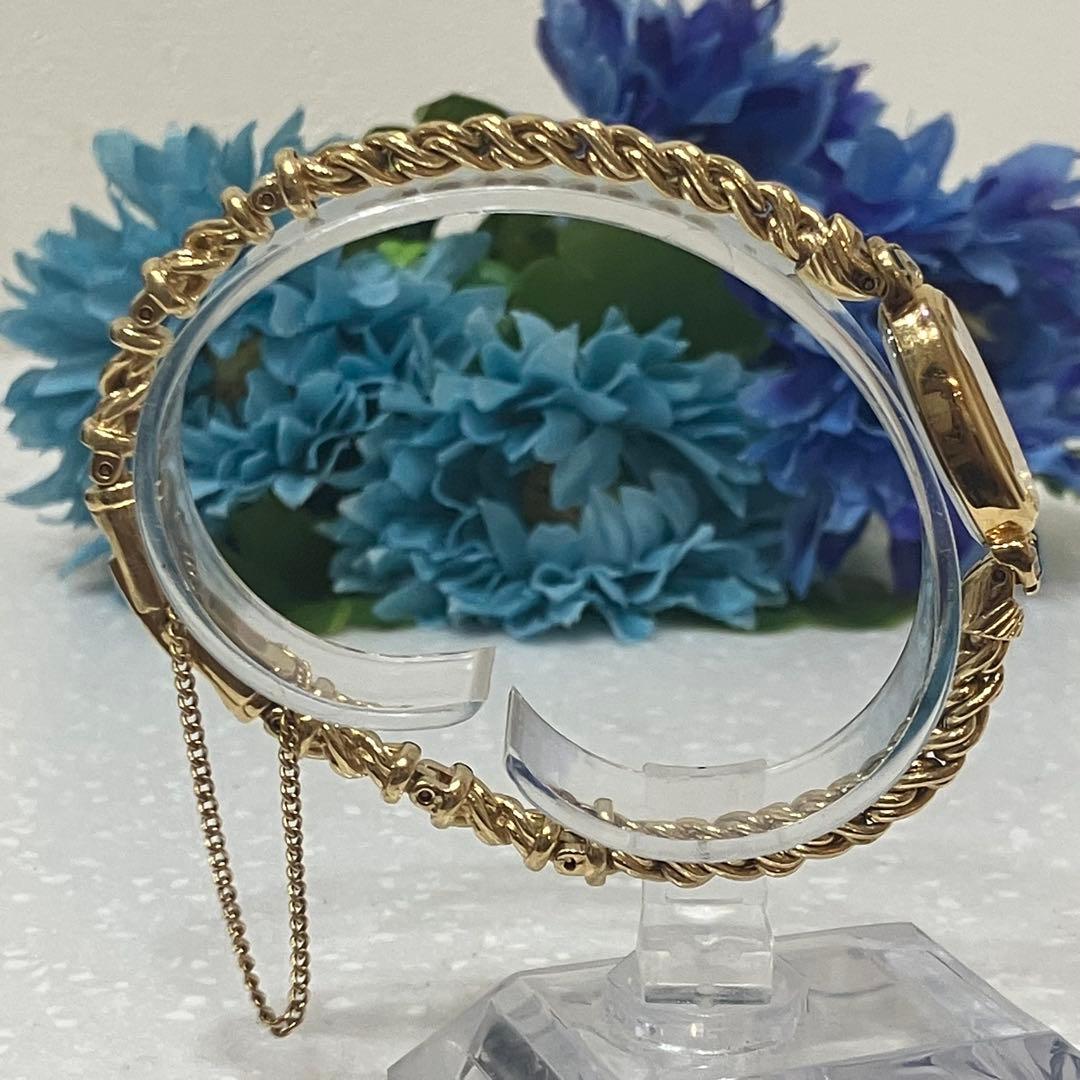 SEIKO セイコー　ブレスウォッチ　色石　エレガント ゴールド 腕時計　稼働品