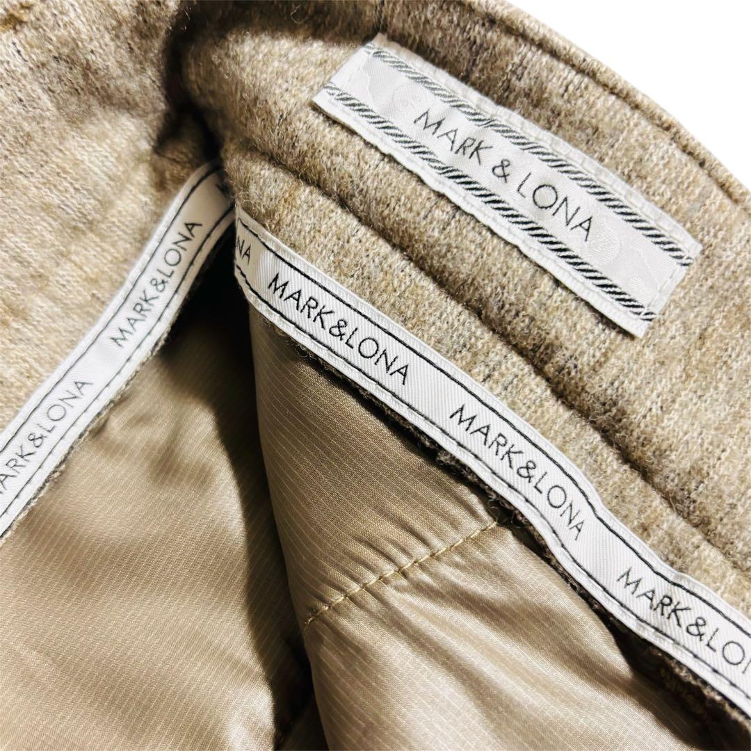 MARK&LONA｜グレー イエローアクセント スポーツパンツ ゴルフウェア