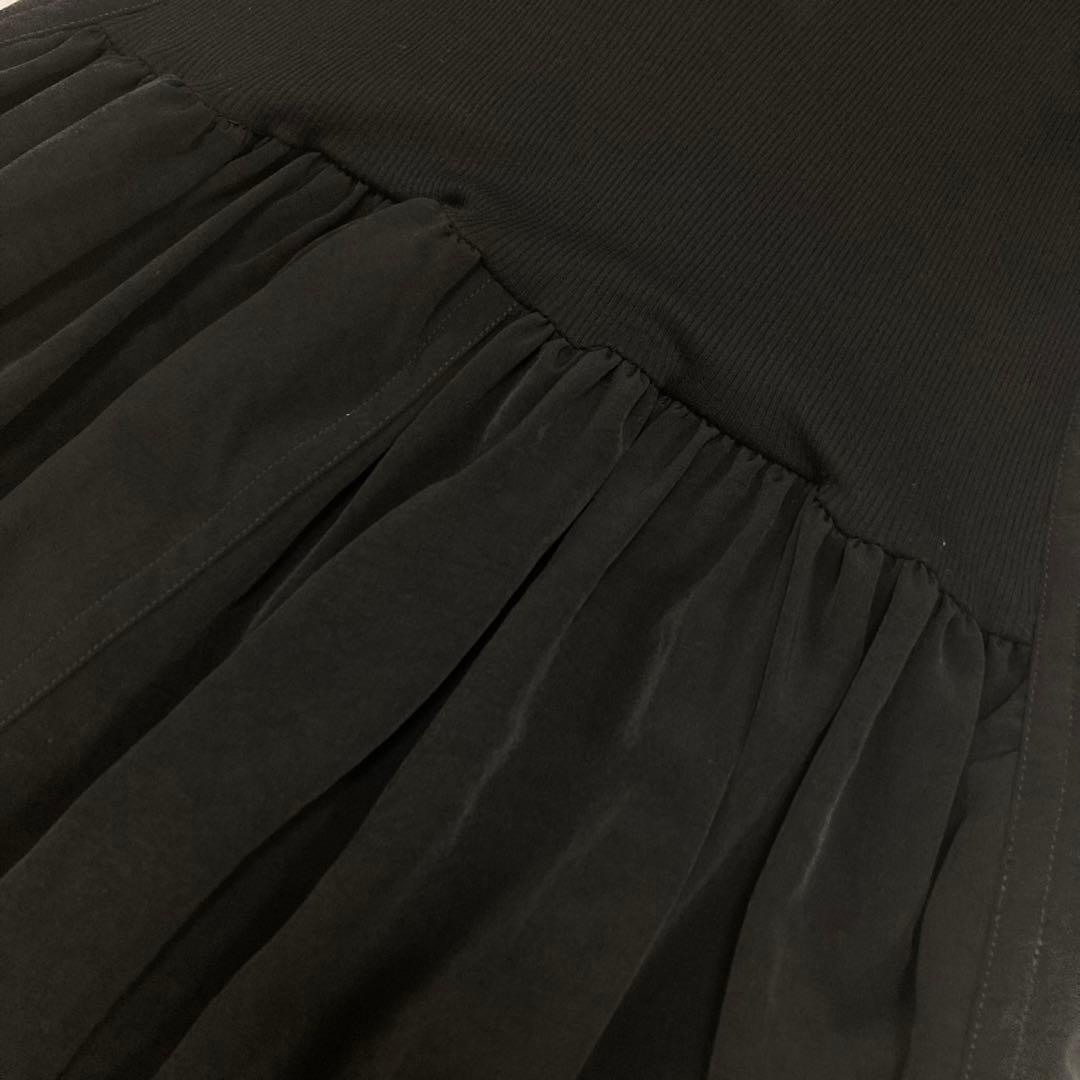 ヨウジヤマモト BACKSIDE GATHERED SALOPETTE 黒2