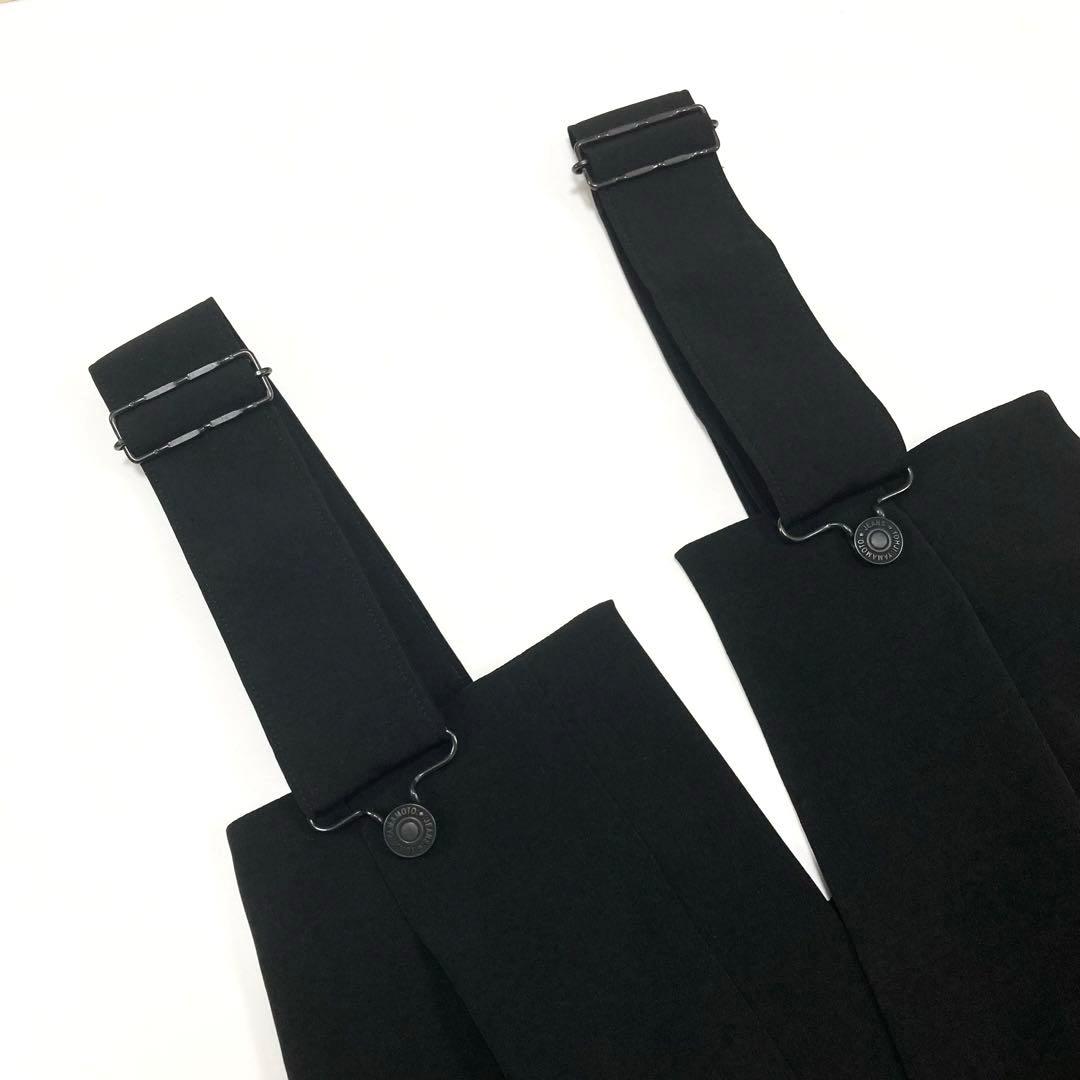 ヨウジヤマモト BACKSIDE GATHERED SALOPETTE 黒2
