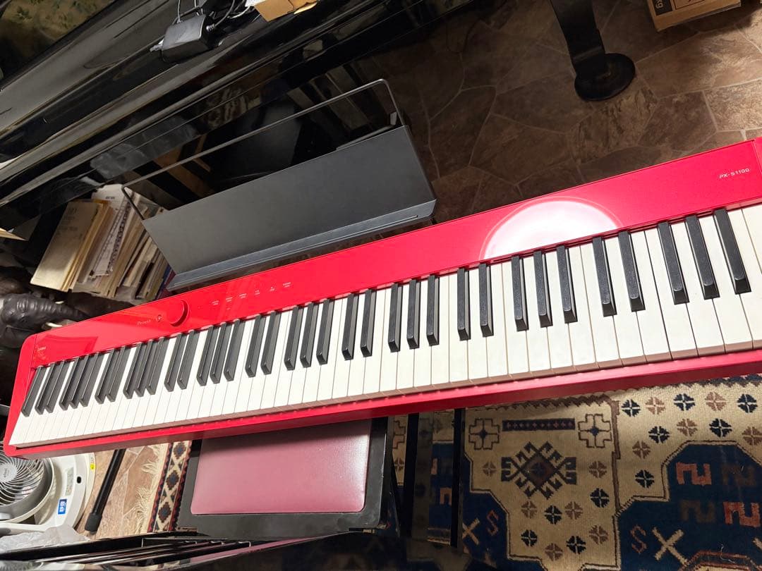 カシオ（CASIO）Privia PX-S1100RD88鍵盤 スリムデザイン