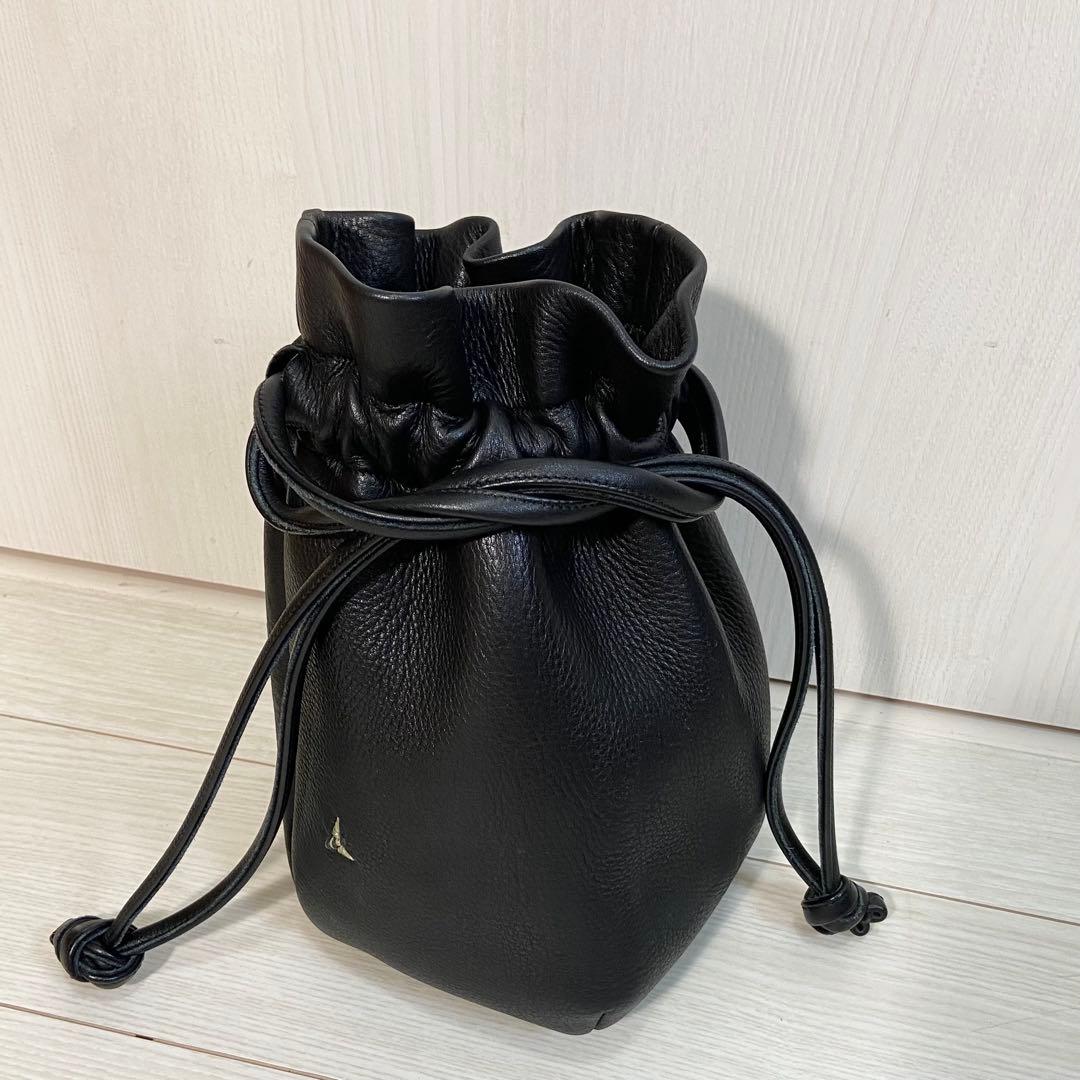 KUROSAWA クロサワ 日本製 レザー 巾着バック