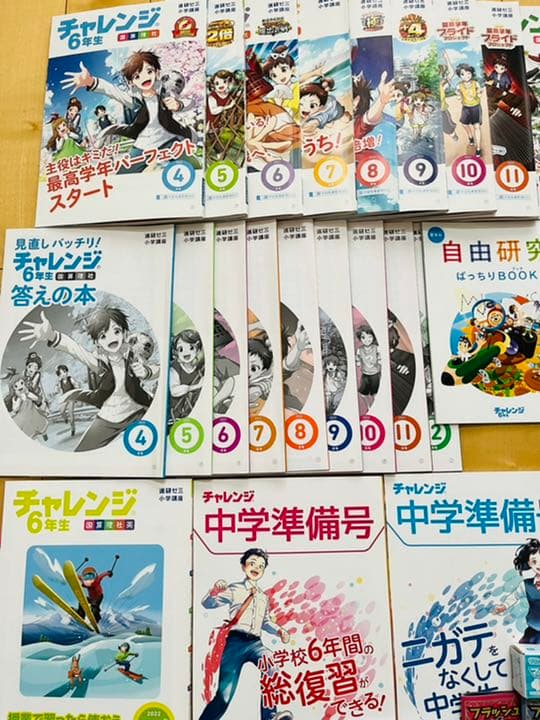 進研ゼミ小学講座 ６年生 チャレンジ 4教科1年間分（2021年度版）
