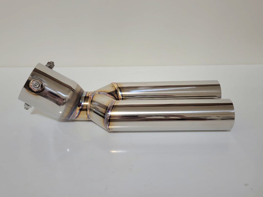 汎用オールステンレス　ネオクラシックデュアルマフラーカッター
