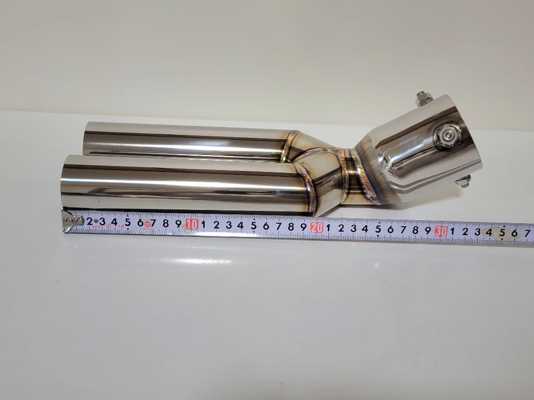 汎用オールステンレス　ネオクラシックデュアルマフラーカッター