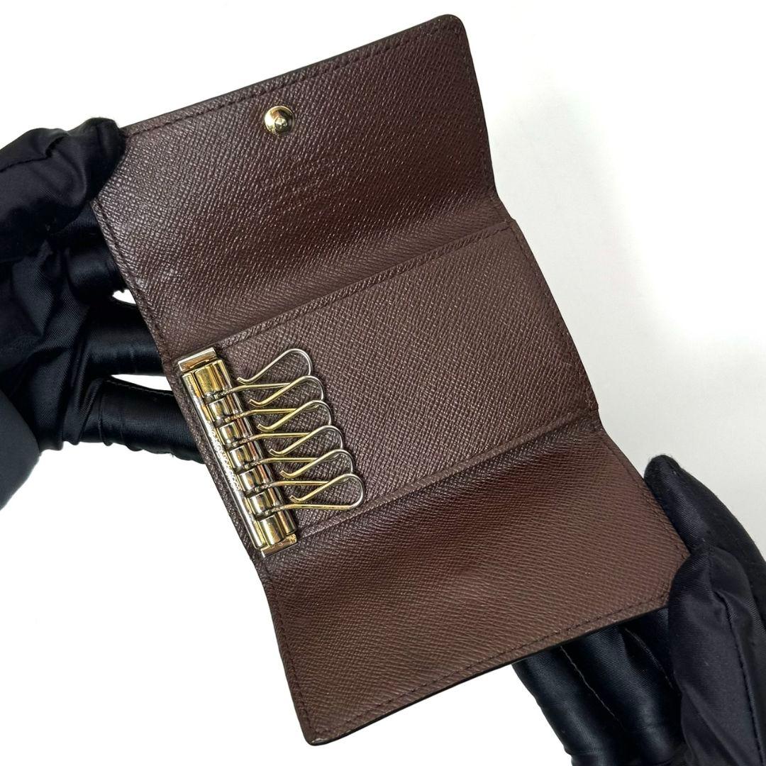 美品 ルイヴィトン ダミエ エベヌ ミュルティクレ6 キーケース 6連 鍵 .