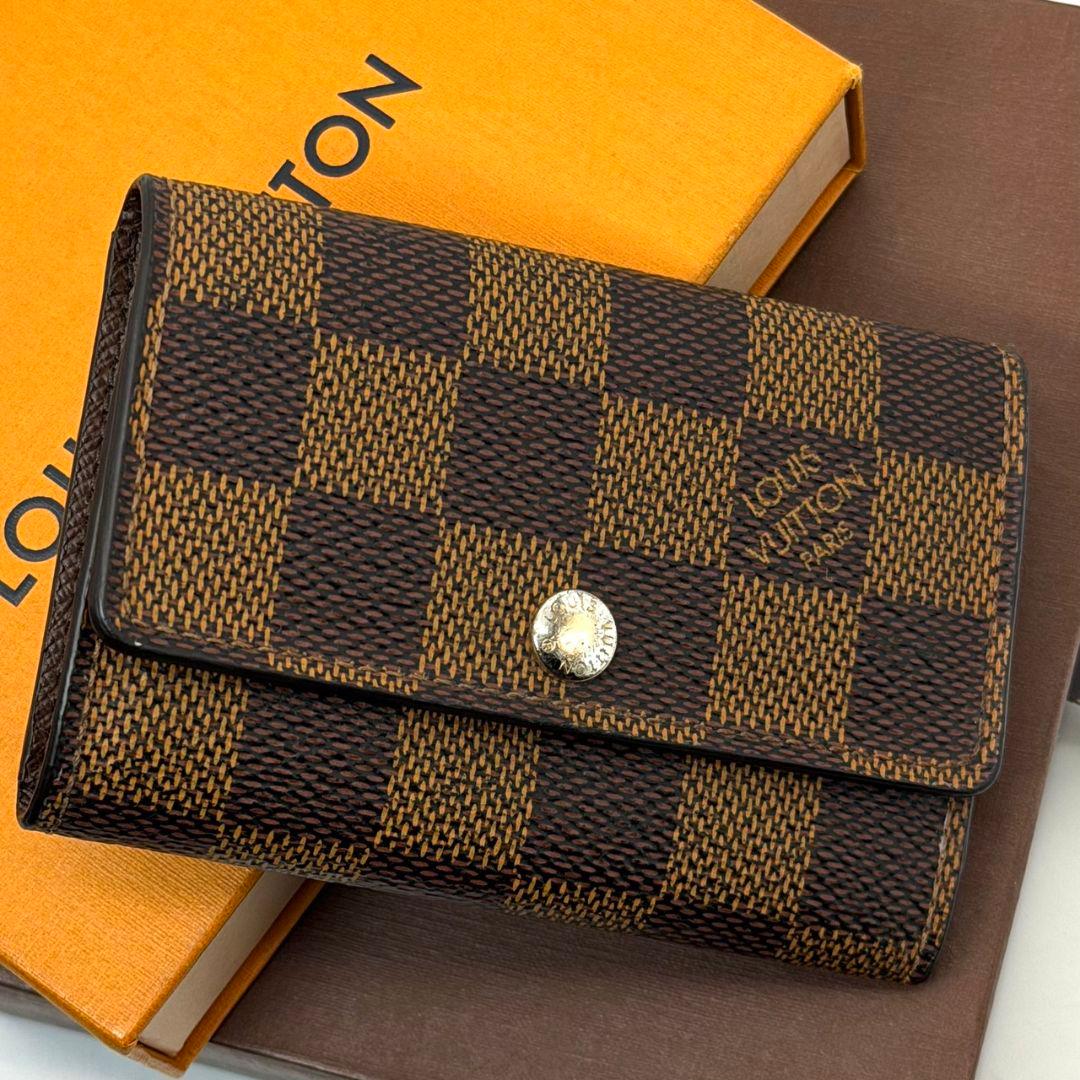 美品 ルイヴィトン ダミエ エベヌ ミュルティクレ6 キーケース 6連 鍵 .