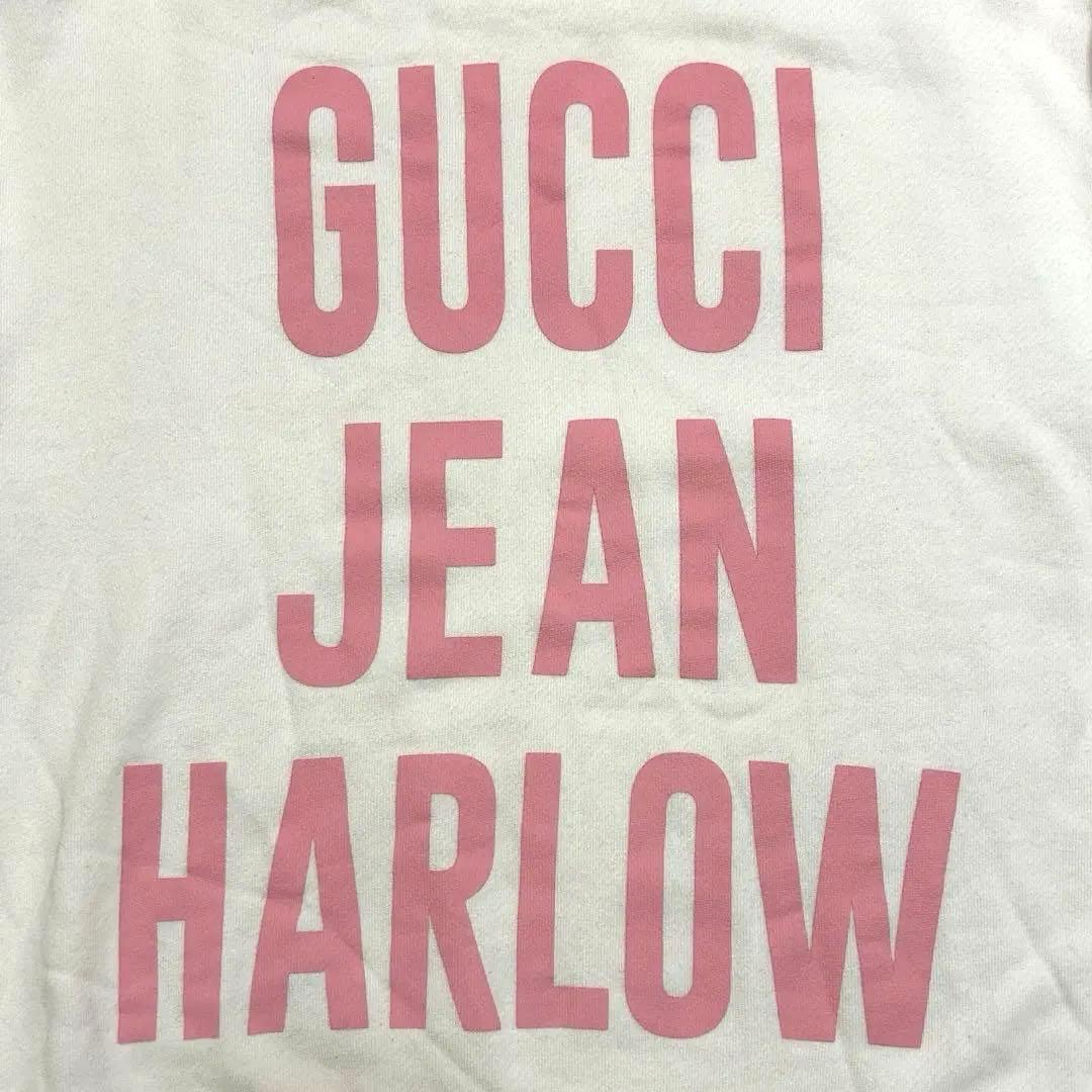 【美品】GUCCI JEAN HARLOW スウェットM 白 ピンク 正規品