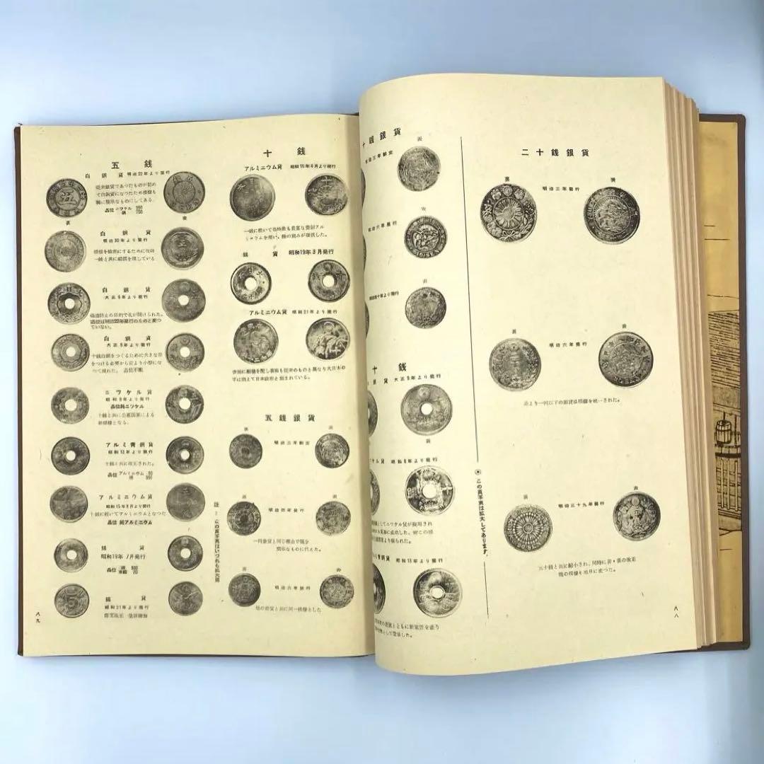 【古書】大蔵省監修 日本通貨変遷図鑑 貨幣 小判 和同開珎 富本錢 寬永通宝