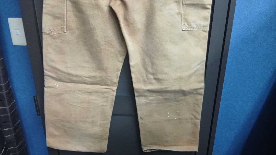 カーハート・ダブルニー・USA製・W34・L32 ペイント・