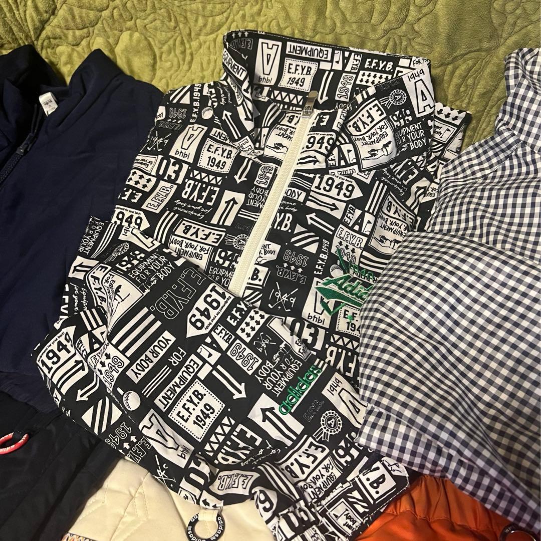 ゴルフウェアレディース まとめ売り7点 Lサイズ adidas他 中綿/ボア秋冬