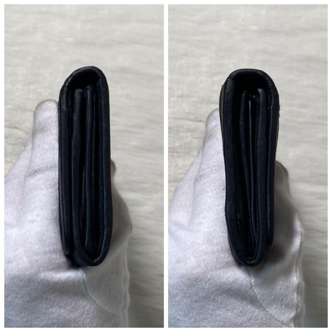 PRADA プラダ ナッパレザー ギャザー 長財布　黒　ロング　折り財布　人気